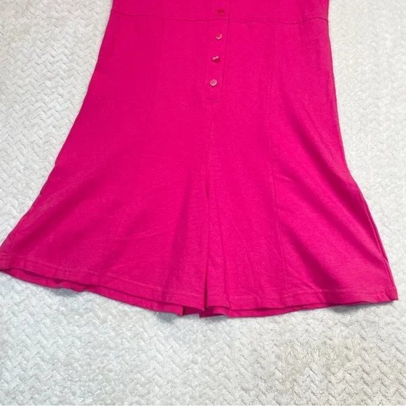 Warner Bros 1994 Looney Tunes Embroidered Pink Romper Girls Large 90s Kidcore - Picture 6 of 12